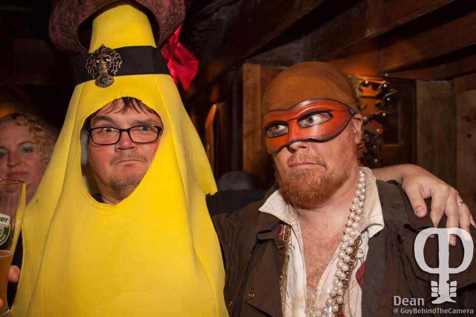 Mister Banana swears allegiance to Captain Drew, 2013 - image by Dean Ansley, Guy Behind the Camera