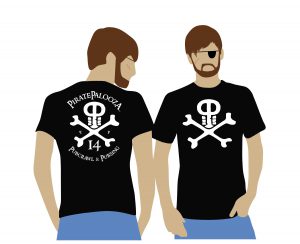 2018 PiratePalooza Crossbones Shirt mockup