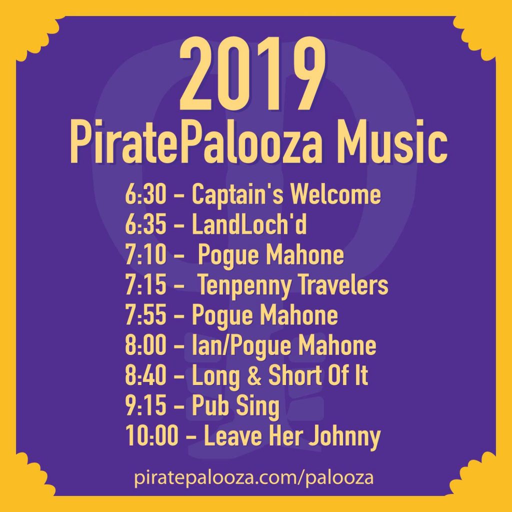 The 2019 PiratePalooza Music LIneup