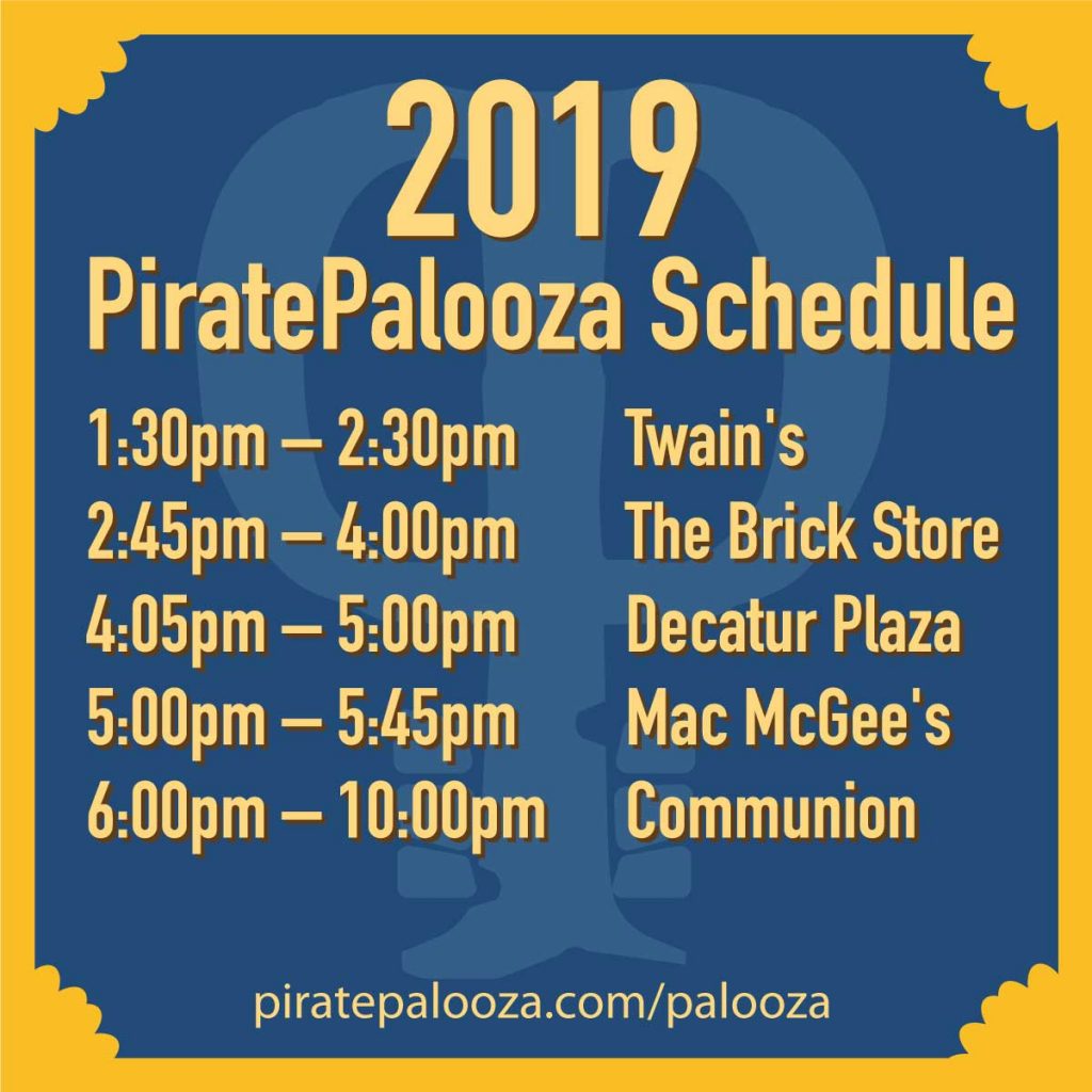 2019 PiratePalooza Schedule graphic