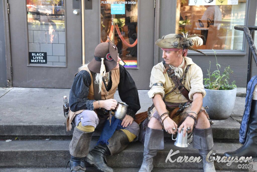 Pirates discussing diversity in Decatur, Georgia. PiratePalooza 19. Photo by Karen Grayson, copyright 2023